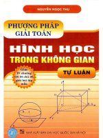 Phương pháp giải toán hình học trong không gian tự luận  NXB đại học quốc gia 2009 