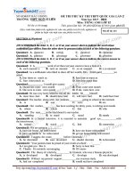 de thi thu thpt quoc gia mon tieng anh truong thpt ngo si lien bac giang lan 2 nam 2016