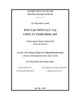 Đào tạo nhân lực tại công ty TNHH hồng mỹ 