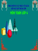 bài giảng toán lớp 4 bài  thực hành vẽ hình vuông