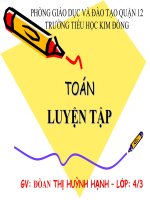 bài giảng toán lớp 4 bài toán luyện tập tuần 8