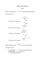 Đề 9 kiểm tra môn toán lớp 12