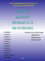 Chuyên đề quản lý dự án đầu tư xây dựng công trình trên địa bàn các xã khu vực đồng bằng