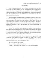 Đề án môn Lý thuyết tài chính tiền tệ