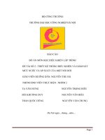 BÁO CÁO  ĐỒ ÁN MÔN HỌC ĐIỀU KHIỂN LÂP TRÌNH : THIẾT KẾ THỐNG ĐIỀU KHIỂN VÀ GIÁM SÁT MỨC NƯỚC VÀ ÁP SUẤT CỦA MỘT NỒI HƠI