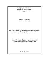 Đào tạo cán bộ quản lý tại trường cao đẳng nghề giao thông vận tải đường thủy 1 
