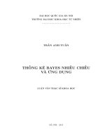 Thống kê bayes nhiều chiều và ứng dụng 