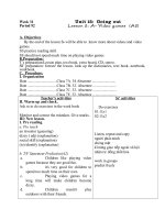 Tiếng anh lớp 7 unit 15 tiết 92