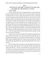 TUYÊN TRUYỀN, GIỚI THIỆU VÀ HƯỚNG DẪN BẠN ĐỌC SÁCH BÁO TRONG THƯ VIỆN TRƯỜNG T H C MỸ ĐỨC