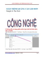 Dạy lập trình biển led quảng cáo Led Full  eChipKool