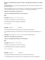 Đề kiểm tra 1 tiết giải tích lớp 12 chương 1: Khảo sát và vẽ đồ thị hàm số