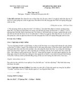 Kiểm tra học kì 2 lớp 12 môn Văn trường THPT CƯM’GAR