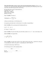 Đề thi kiểm tra học kì 1 lớp 12 môn Toán năm 2014-2015 có đáp án