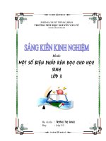 SKKN một số biện pháp rèn học cho học sinh lớp 3 