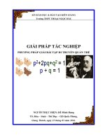 GIẢI PHÁP TÁC NGHIỆP 2015 2016 GIAI BAI TAP DI TRUYEN QUAN THE   2016