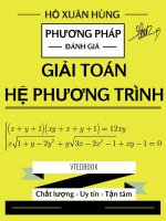Phương pháp đánh giá giải toán hệ phương trình   hồ xuân hùng