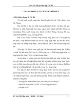 Báo cáo kết quả học tập cát bà 