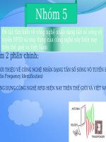 Đề tài: tìm hiểu về công nghệ nhận dạng tần số sóng vô tuyến RFID và ứng dụng của công nghệ này hiện nay trên thế giới và Việt Nam [TMĐT]