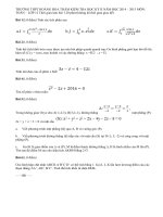 Đề kiểm tra học kì 2 môn toán lớp 12 trường THPT Hoàng Hoa Thám