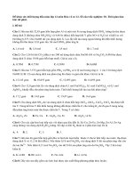 Môn hóa lớp 12: KSCL đầu năm Hóa vô cơ (Có đáp án)