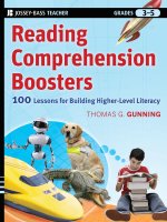Reading comprehension boosters 100 lessons for building higher level literacy 