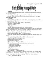 Giáo án đi trên ghế thể dục có mang vật trên tay