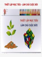 Thiết lập mục tiêu xây dựng cuộc đời