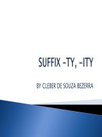 suffix ty ity dad edad  