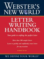 Websters new world letter writing handbook 