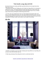 Tám bước cung cấp sinh khí cho ngôi nhà của bạn