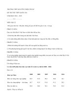 Đề thi thử THPT Quốc Gia môn Địa năm 2015 trường THPT Nguyễn Thiện Thuật