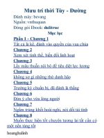 mưu trí thời tùy đường