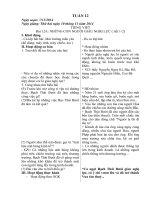 giáo án lớp 4 tuần 12 theo phương pháp trường học mới vnen