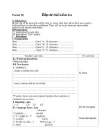 Đáp án kiểm tra tiếng anh lớp 7 bài số 3