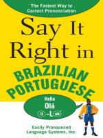 Say it right in brazilian portuguese 