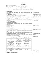 giáo án lớp 4 tuần 17 theo phương pháp trường học mới vnen