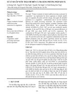 Xử lý sơ cấp nước thải chế biến cá tra bằng phương pháp keo tụ