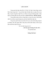 Lễ hội trò ngô ở làng giàng, huyện hữu lũng (lạng sơn) 