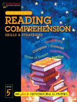 Reading comprehension skills  strategies level 5 