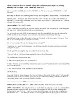 Đề thi khảo sát chất lượng đầu năm lớp 12 môn Ngữ Văn trường Trường THPT Thuận Thành 1