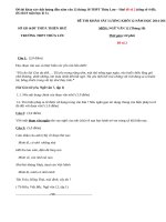 Đề thi khảo sát chất lượng đầu năm văn 12 tháng 10 THPT Thừa Lưu Đề số 2