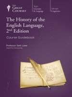 The history of the english language 2nd edition course guidebook 