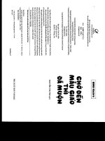 SÁCH CHỜ ĐẾN MẪU GIÁO THÌ ĐÃ MUỘN