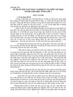 ÁP DỤNG BÀI TẬP TRẮC NGHIỆM VÀO MÔN TIN HỌC DÀNH CHO HỌC SINH LỚP 3