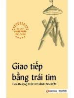 giao tiếp bằng trái tim hào thượng thích thanh nghiêm