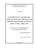 giải pháp nâng cao hiệu quả công tác giáo dục thể chất cho trẻ mẫu giáo trường mầm non hùng vương   phúc yên 