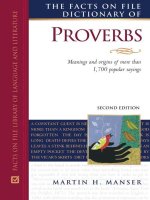 The facts on file dictionary of proverbs 