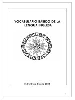 Vocabulario básico de la lengua inglesa 