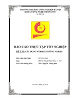 XÂY DỰNG WEBSITE HƯỚNG NGHIỆP