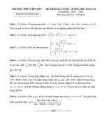 Đề thi học sinh giỏi toán 10 có đáp án chi tiết